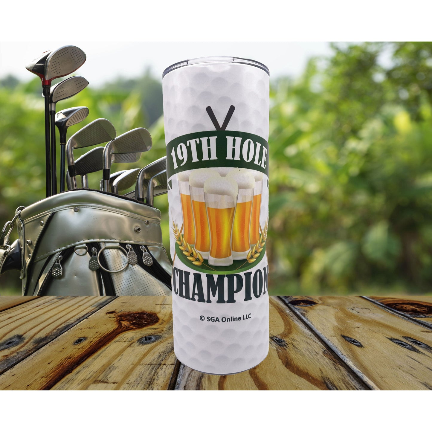 19th Hole Champion Golf Ball Tumbler
