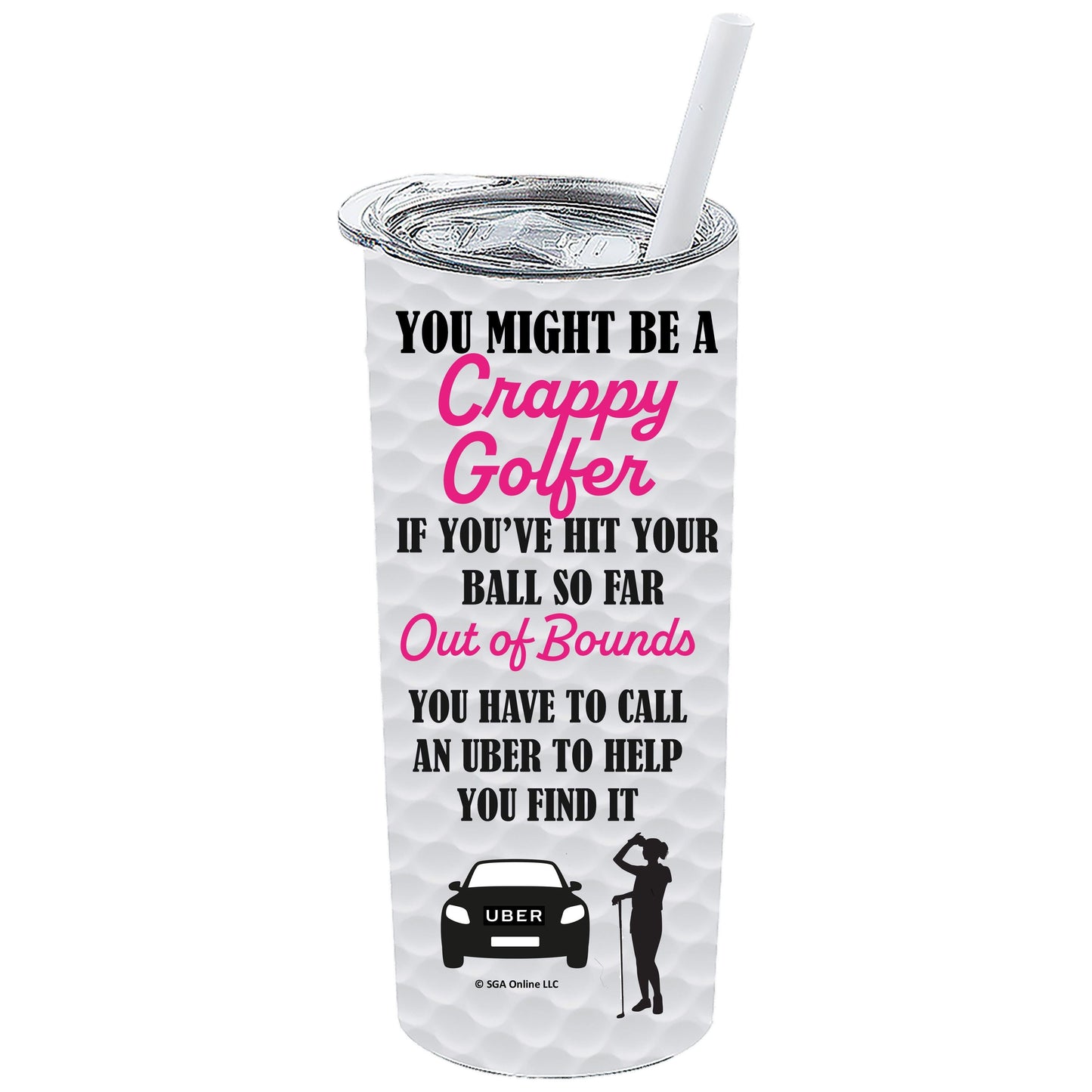 Out of Bounds Golf - Funny Golf Tumblers for Men and Women