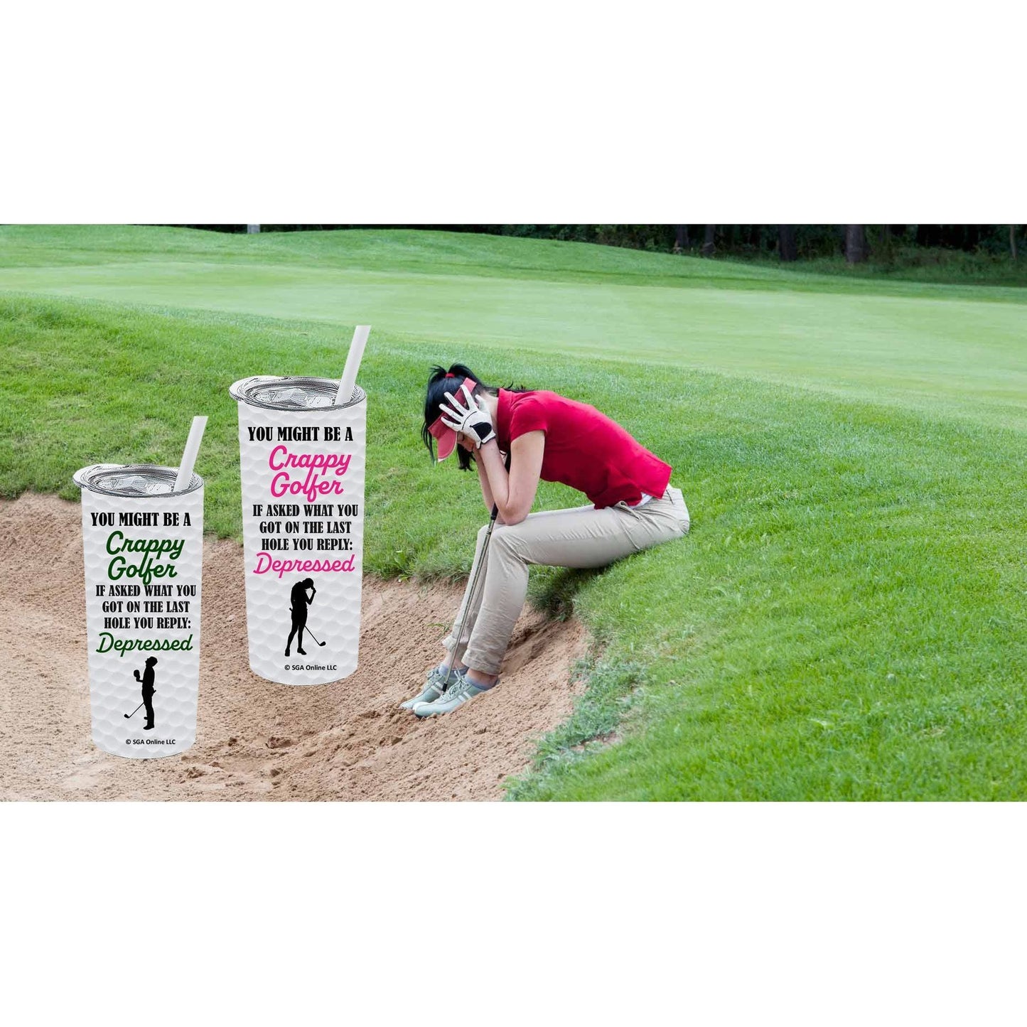 Last Round Depressed - Golf Tumblers