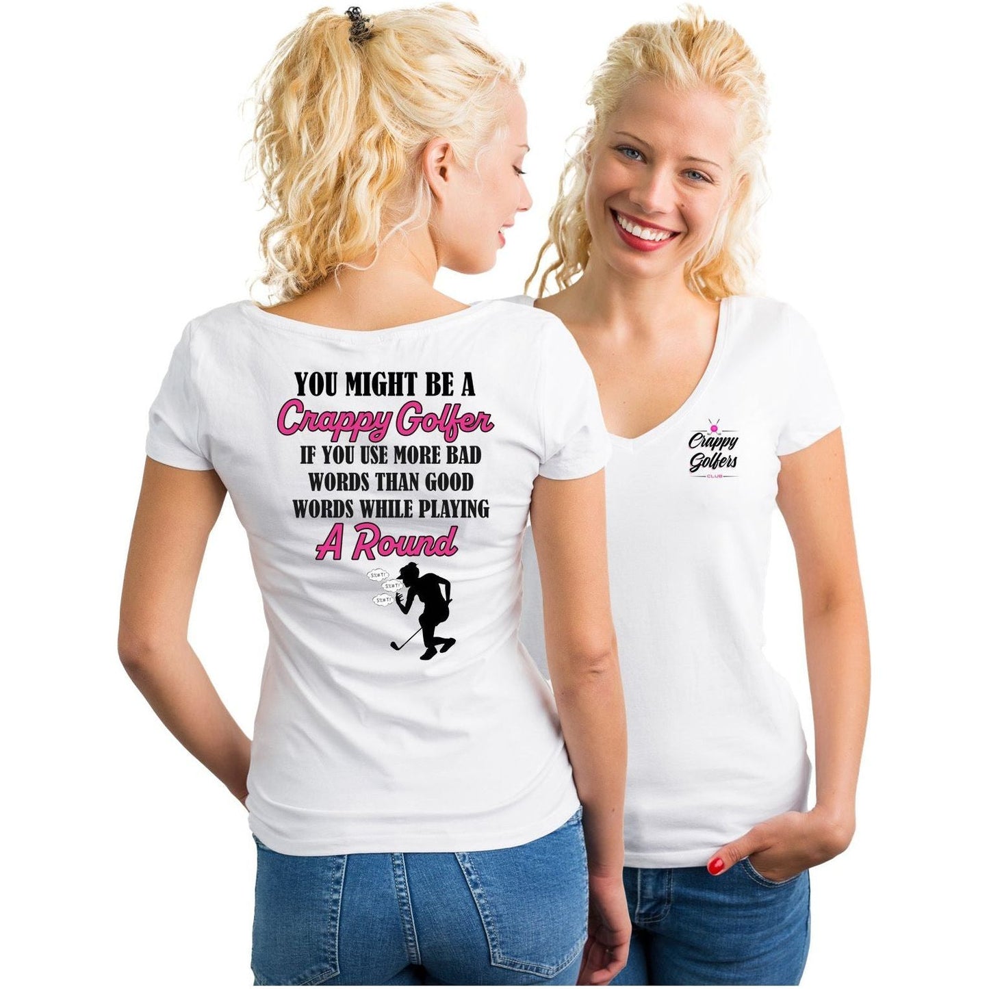 Ladies Golf Shirt - Bad Words