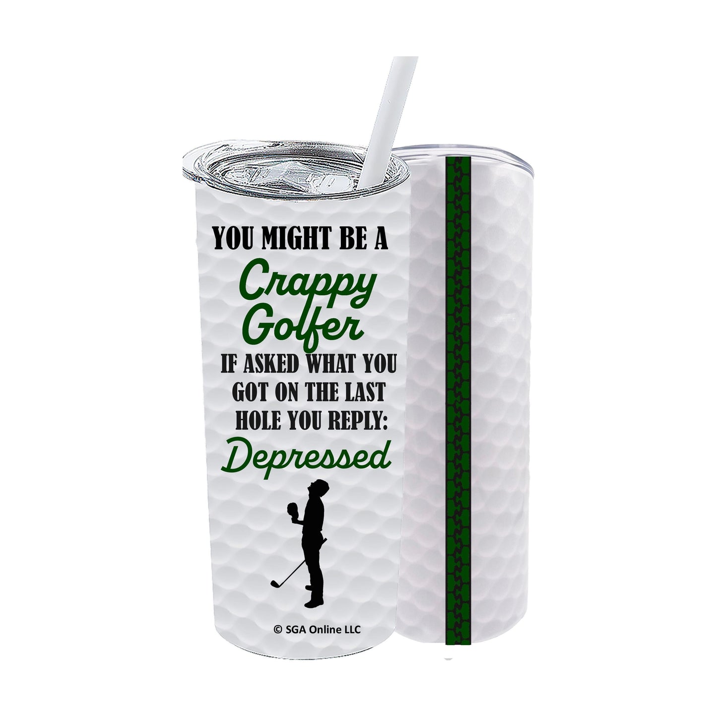 Last Round Depressed - Golf Tumblers