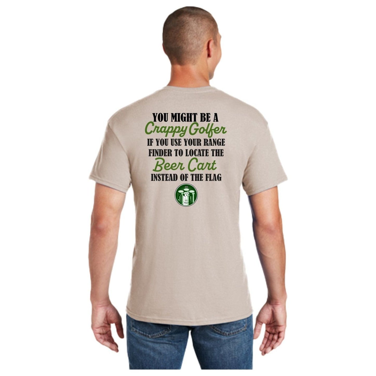 Beer Cart Range Finder Crappy Golfers Club Men's T-Shirts