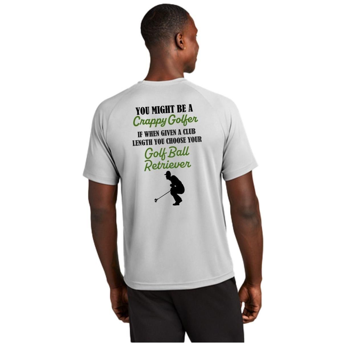 Club Length Golf Ball Retriever Crappy Golfers Club Mens T-Shirts