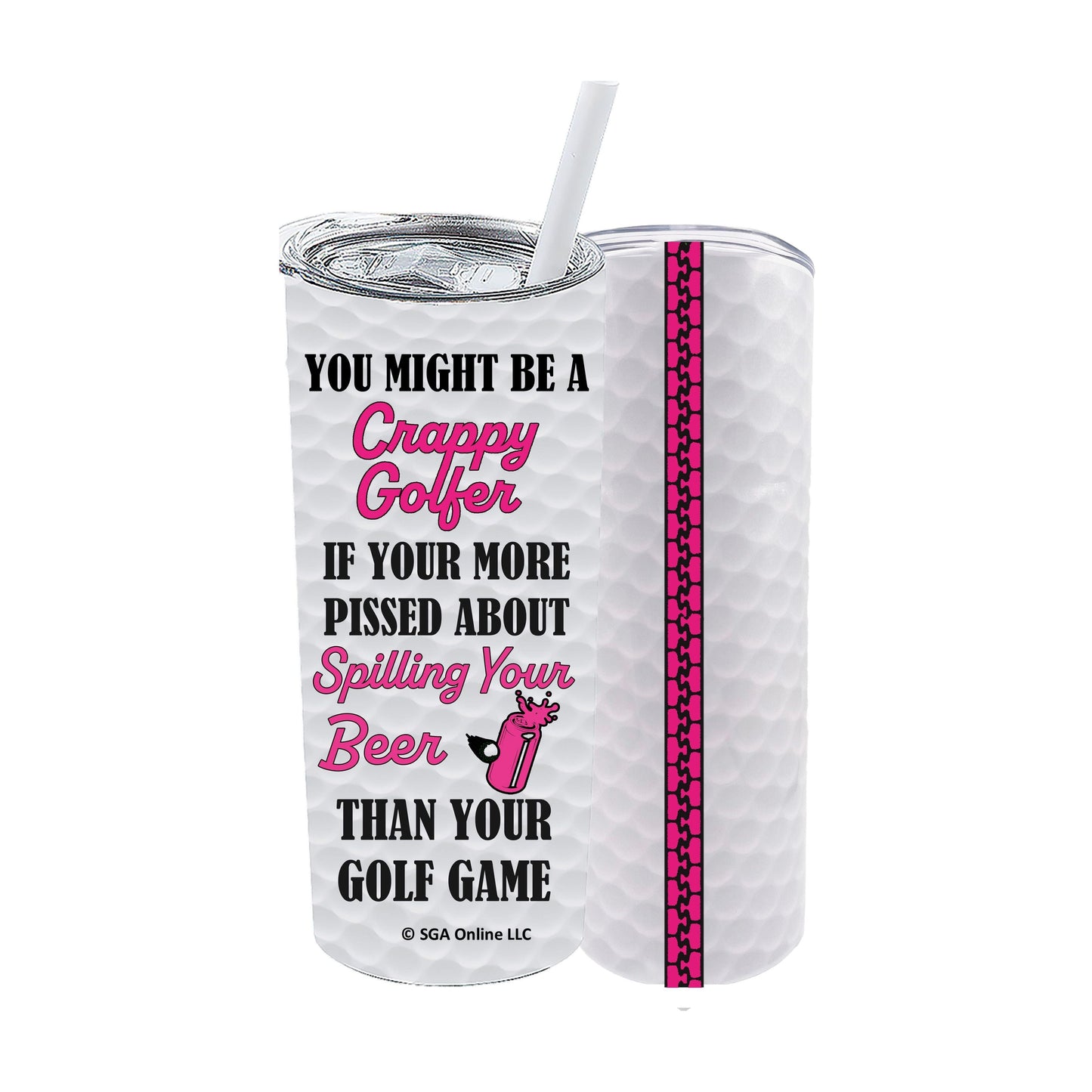 Spilling Beer - Funny Golf Tumblers