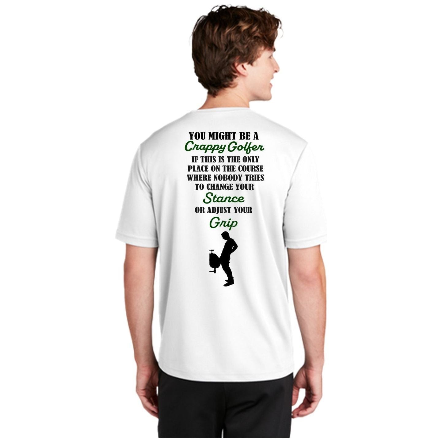 Golf Stance - Grip - Fun Men's Golf Shirts