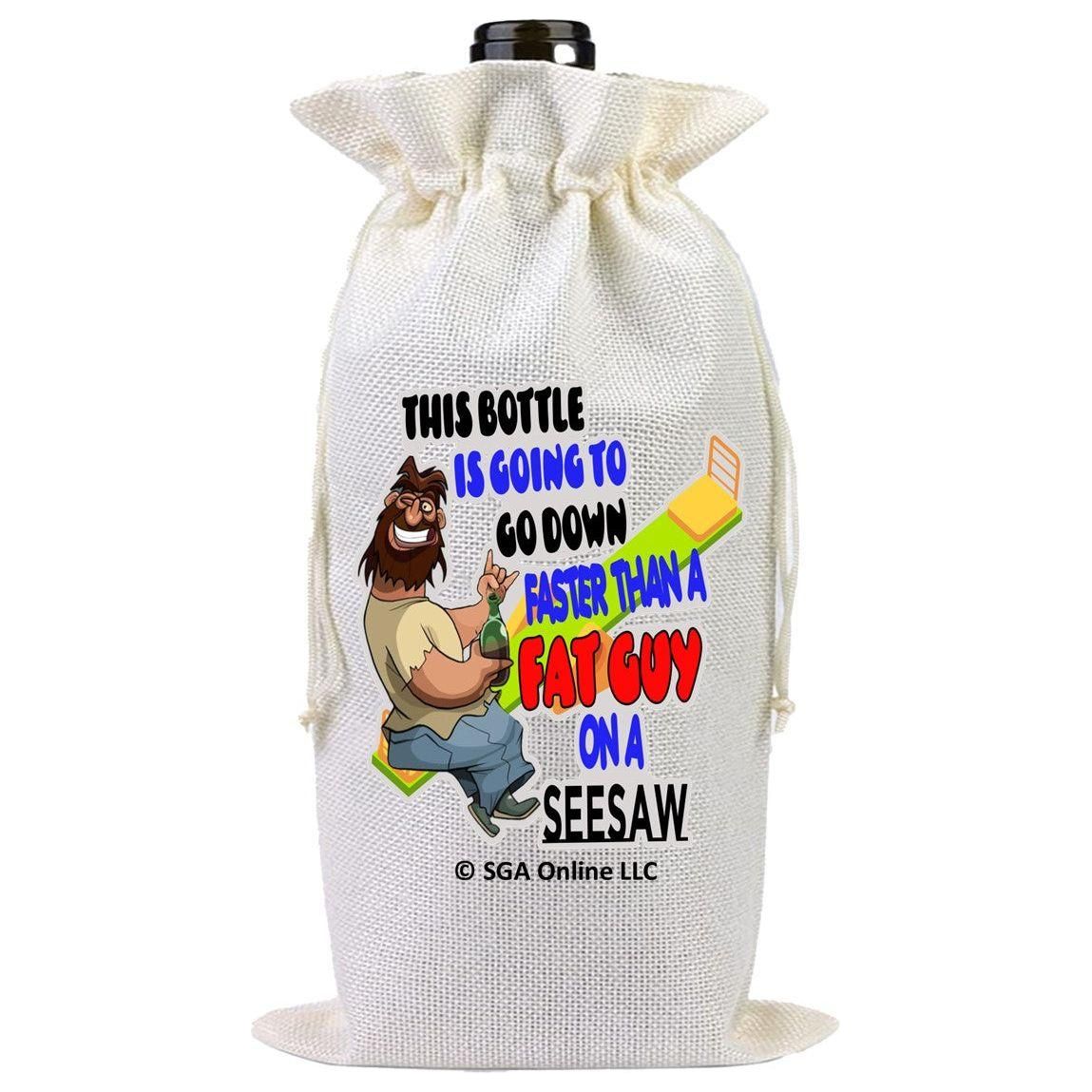 This Bottles Going Down Funny Liquor Bottle Gift Bag