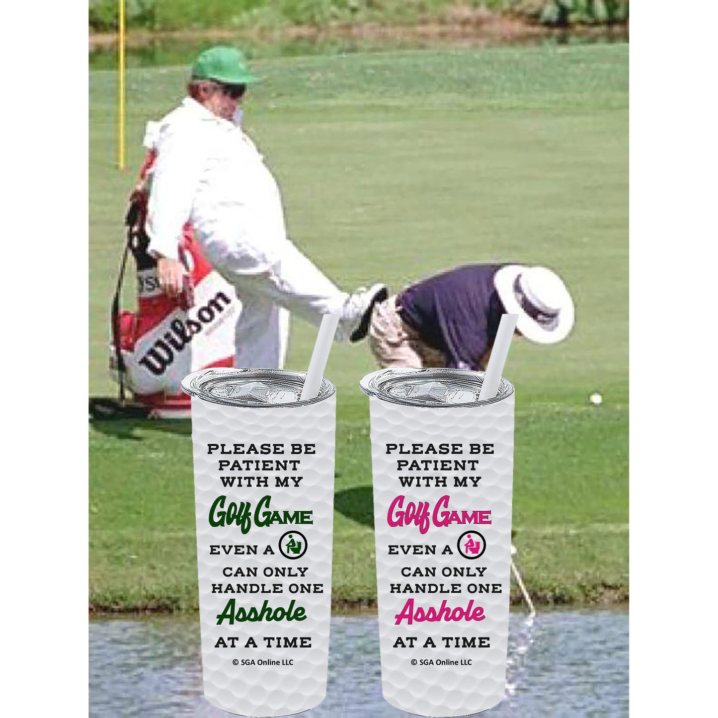 Toilet Golf - Golf Tumblers for Men and Women