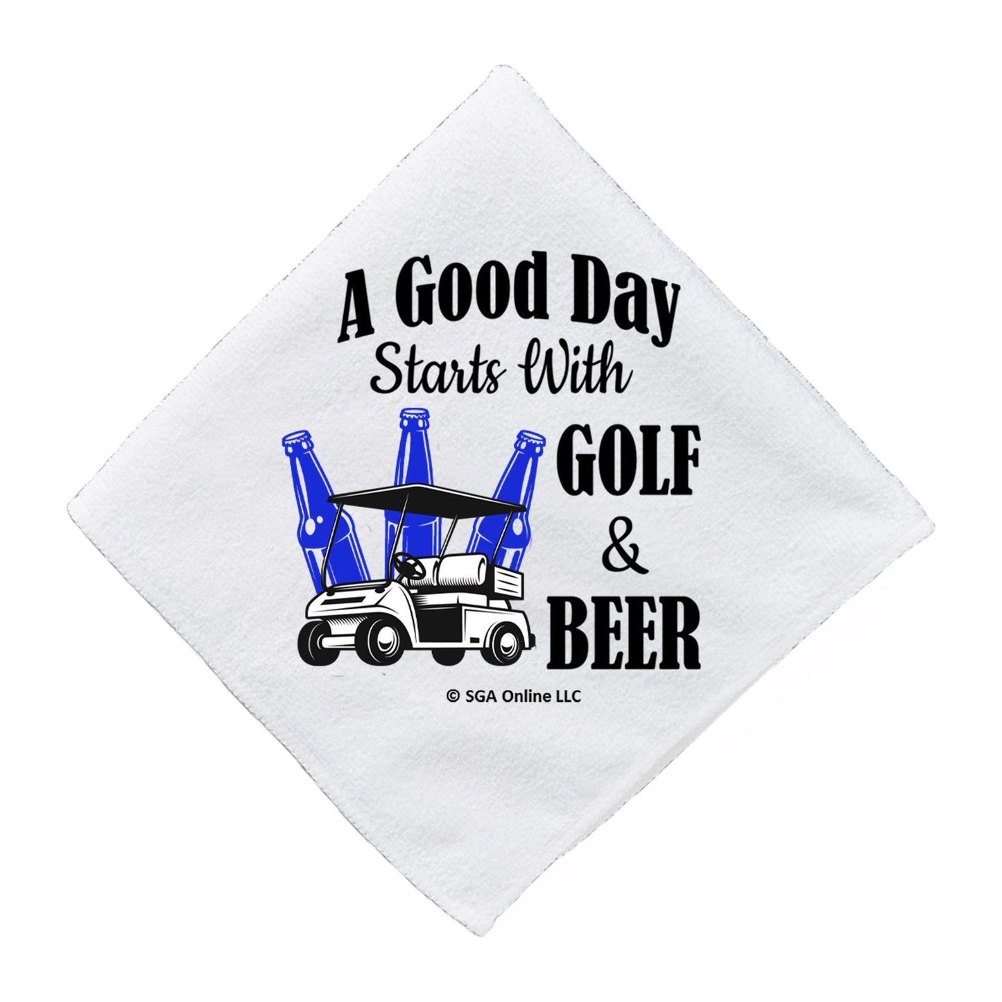 Good Day Starts with Golf and Beer - Fun Golf Towels