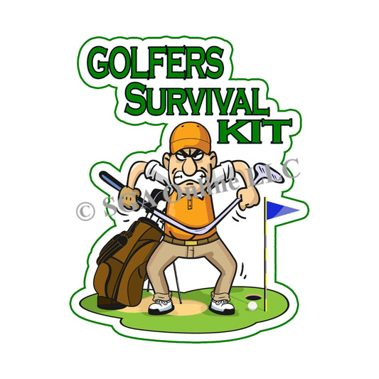 DIY Funny Golf Survival Kit for Men - Digital Download