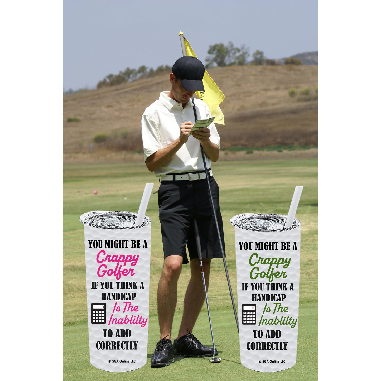 Handicap Score - Funny Golf Tumblers