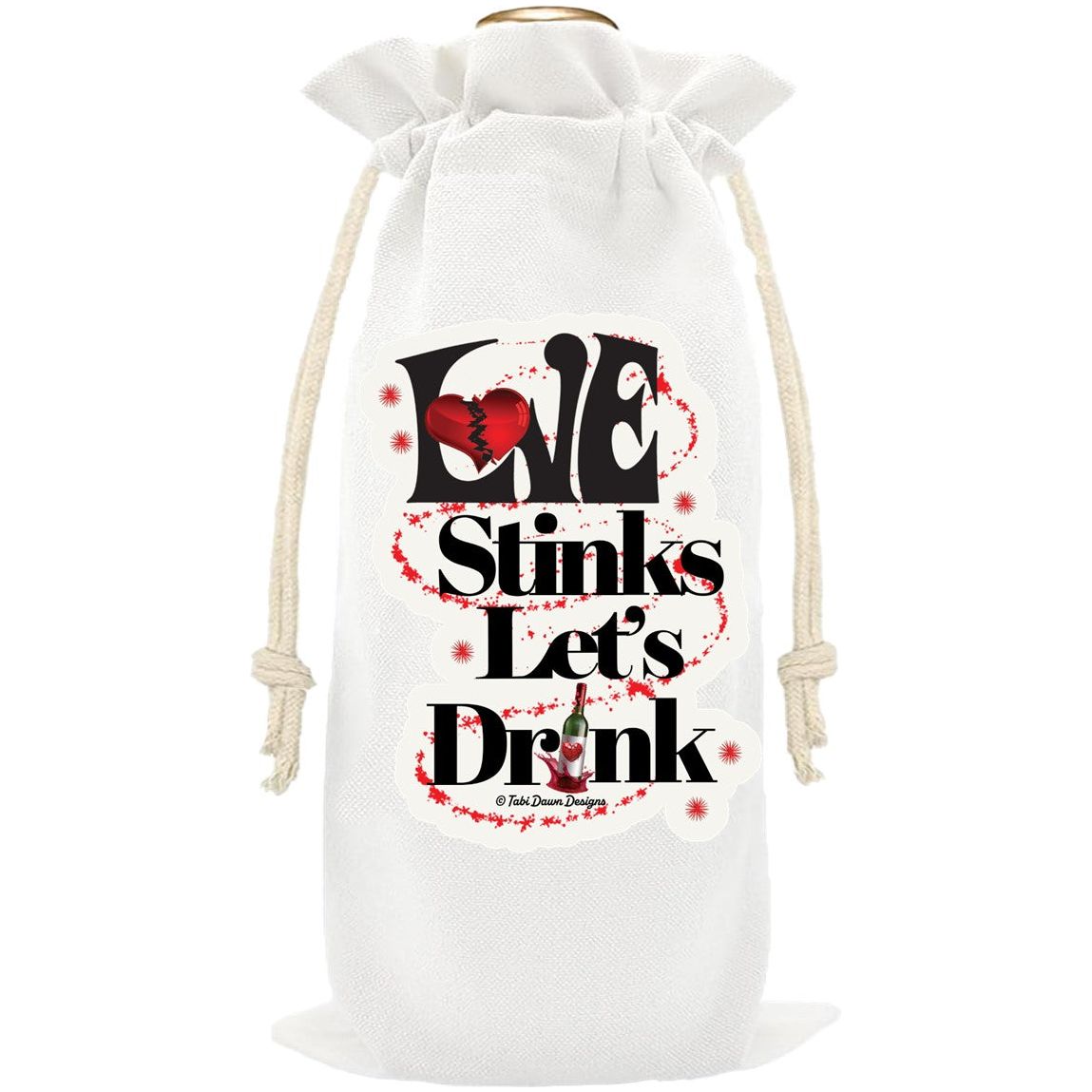 Love Stinks Lets Drink Wine Gift Bag