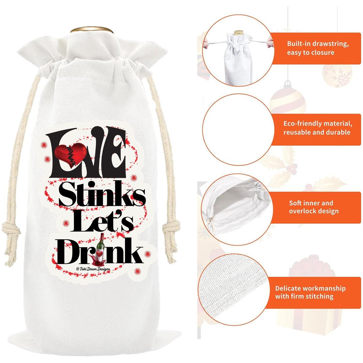 Love Stinks Lets Drink Wine Gift Bag