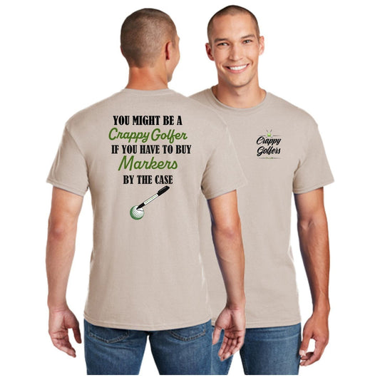 Golf Ball Markers -  Funny Men's T-Shirt - Crappy Golfers Club