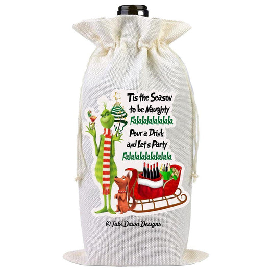 Tis the Season to be Naughty - Grinch and Max Gift Bag
