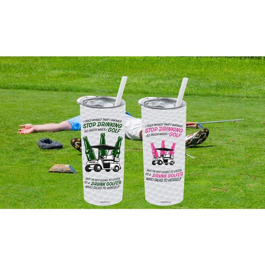 Drunk Golfer - Golf Ball Tumblers