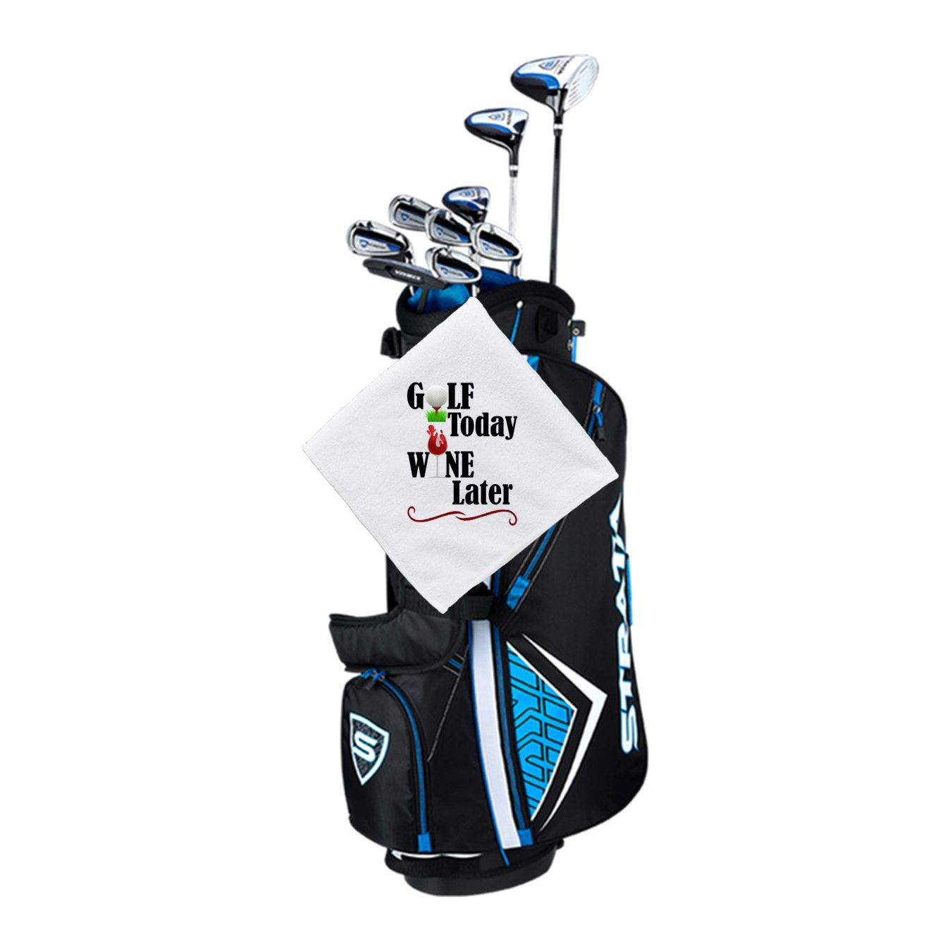Golf Today Wine Later - Golf Towels